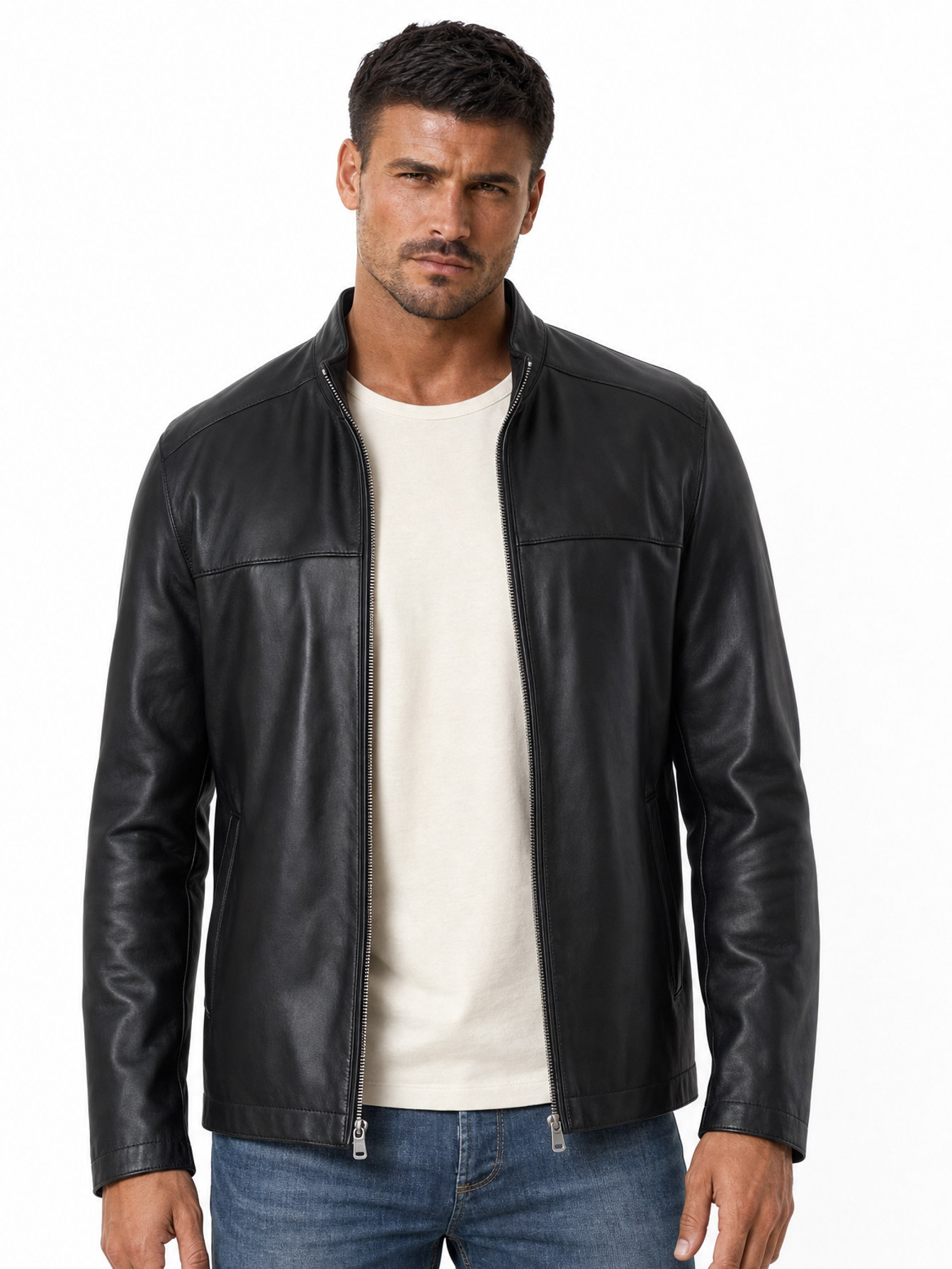 Leather Jacket, Black Lamb