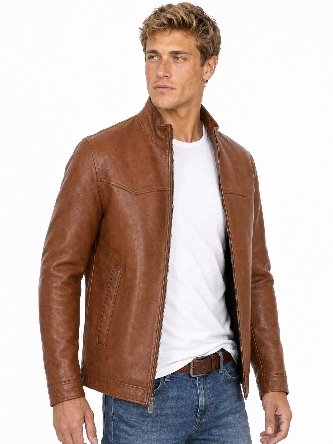 Leather Jacket, Cognac
