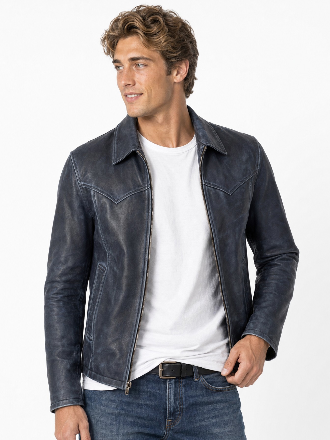 Vintage-Inspired Jacket, Navy