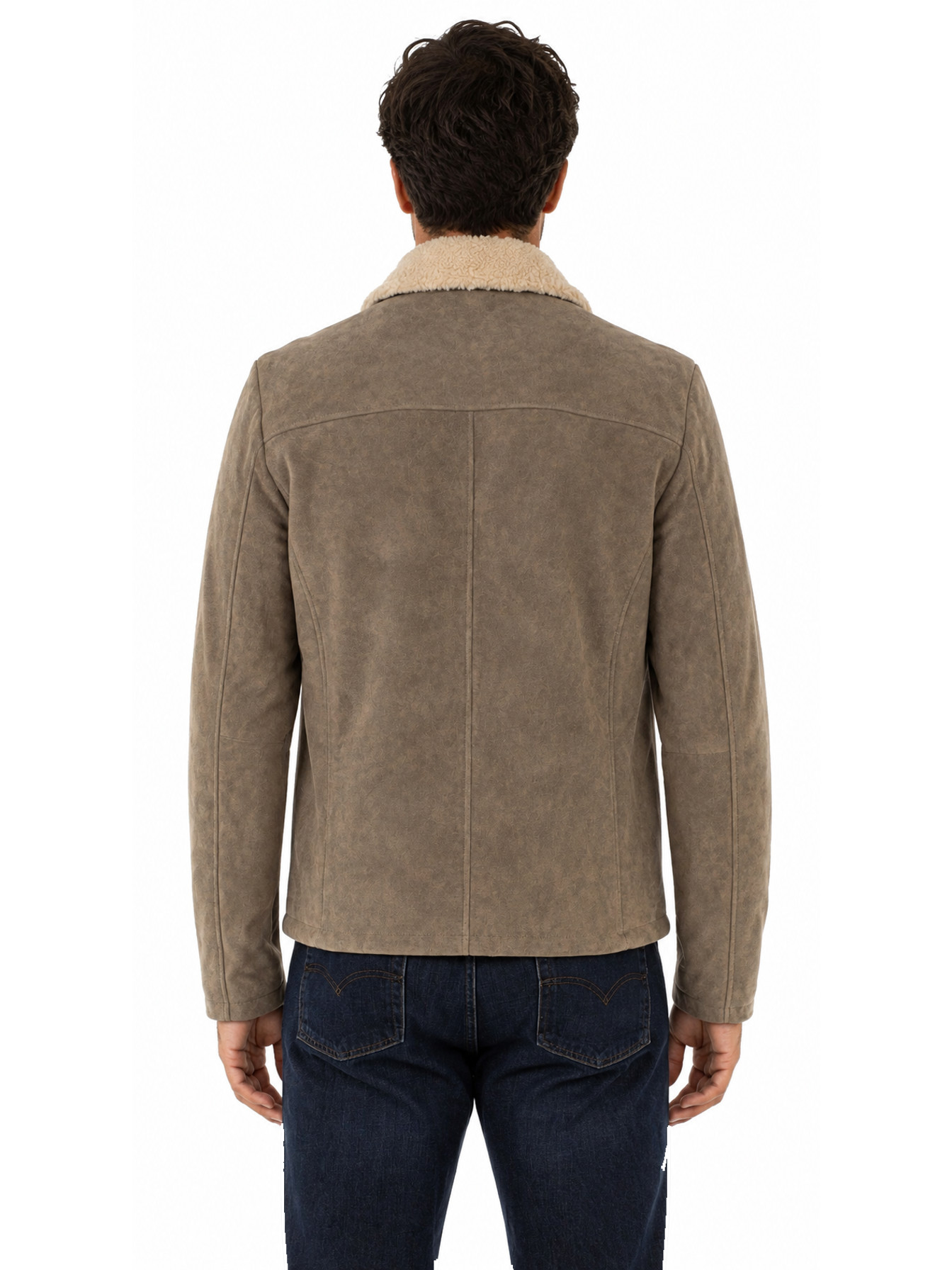 Light Grey Everyday Jacket by Scully, back view