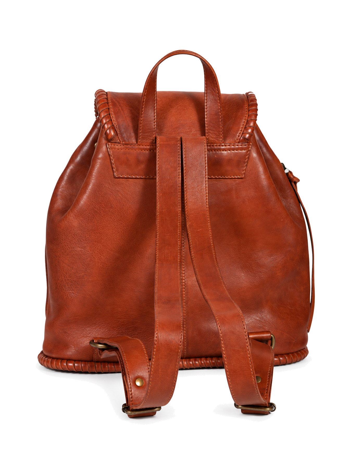 Handbag Leather Backpack by Scully, back view