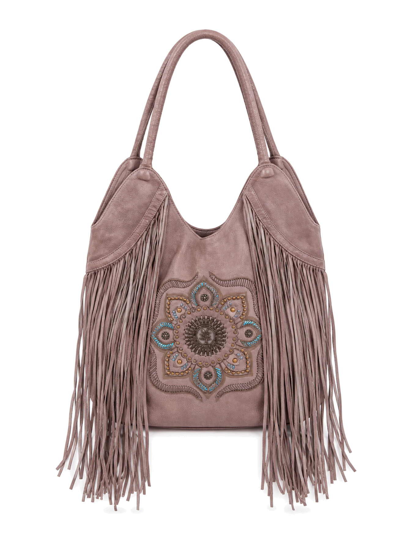 Grey Handbag by Scully, back view