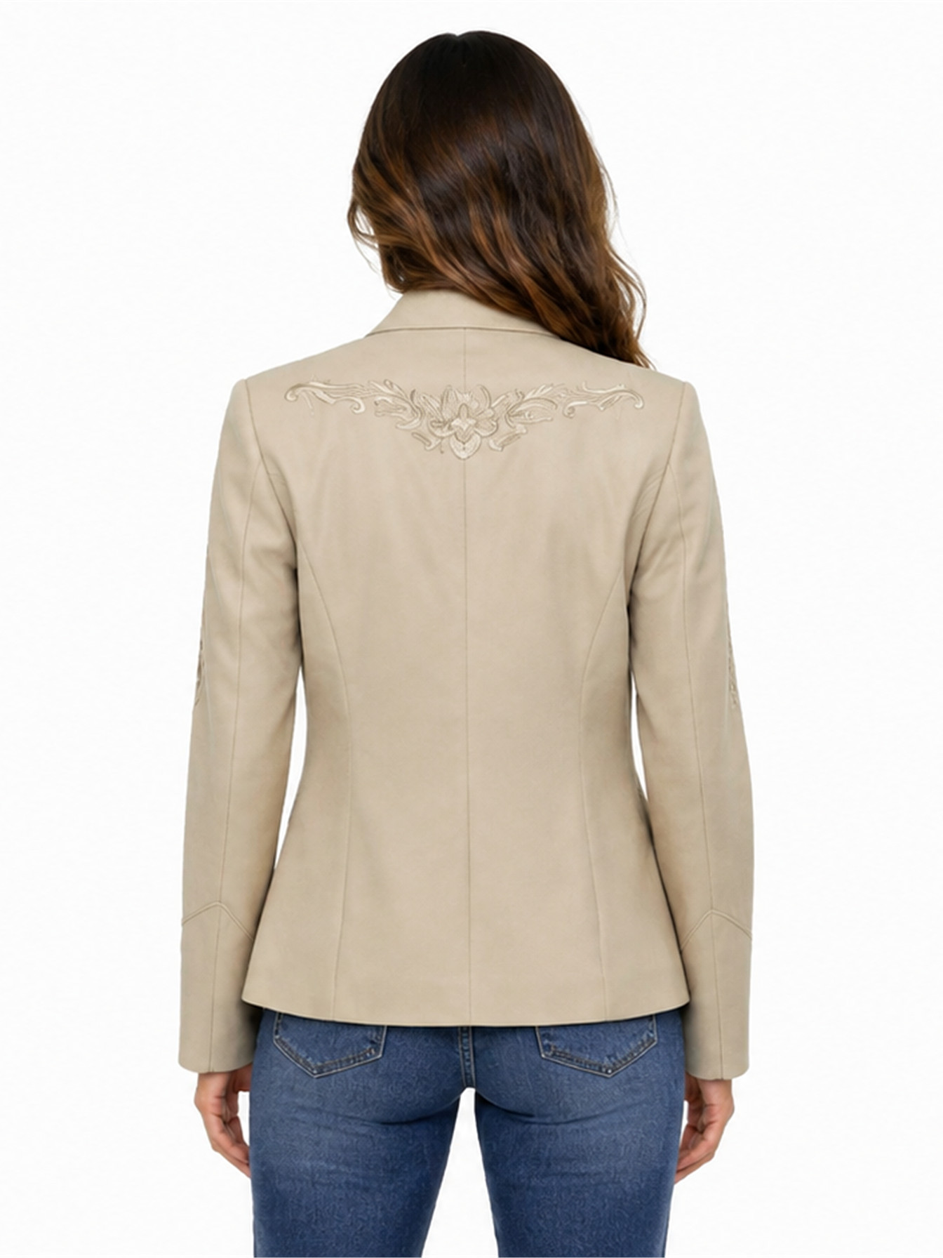 Sand Western Blazer by Scully, back view